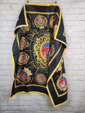 Hermes Vintage Crest Silk Scarf